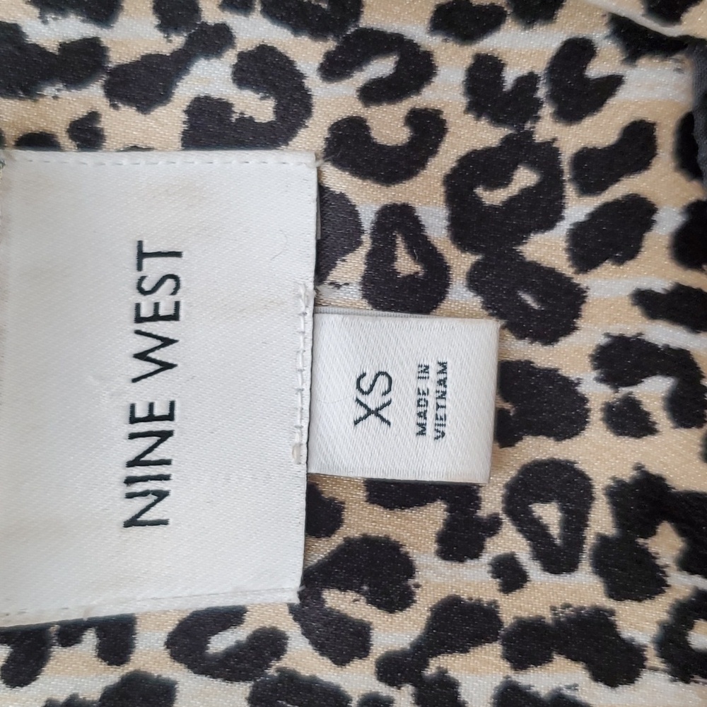 Nine West Blazer Leopard Print Euc - image 5